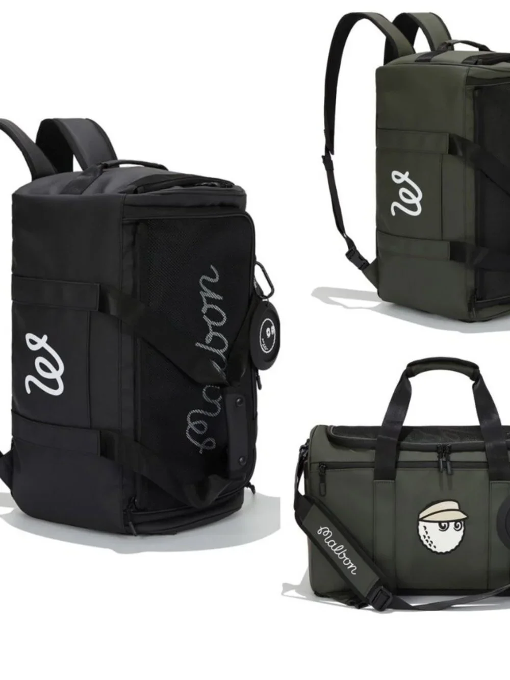 Malbon Golf Garment Bag Waterproof Backpack  Handbag for Men Women
